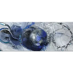 Beliebt Ölbild abstrakt, B. Ossowski: "Blue Moon" (E)