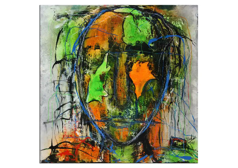 Expressive Acrylmalerei, I. Schmidt: "Freigeist" Must-Have