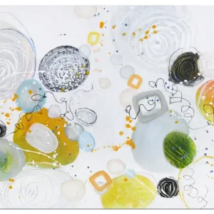 Acrylgemälde, M.Kühne: "Sonnenkringel" Meistverkauft