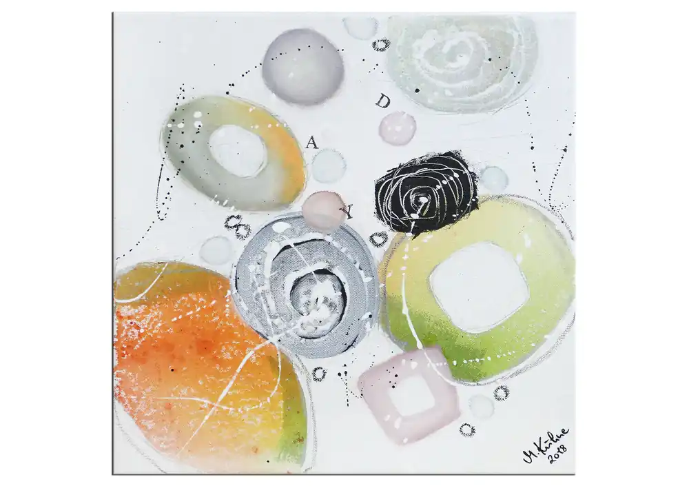 Acrylgemälde, M.Kühne: "Easy day III" Echt
