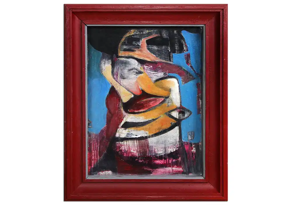 Acrylgemälde, Dirk Hille: "Joker II" Gratis Versand