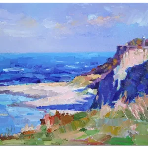 Angebot Ölgemälde, Andy Larrett: "Das Meer im Herbst"