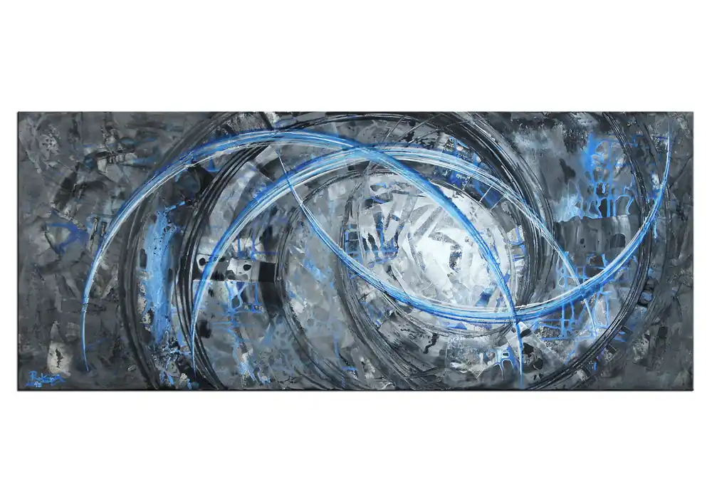 Neue Ware Gemälde abstrakt, R.König: "Liquid Ice I"