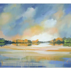 Modernes Acrylgemälde, M.Kühne: "September day" Wochenendangebot