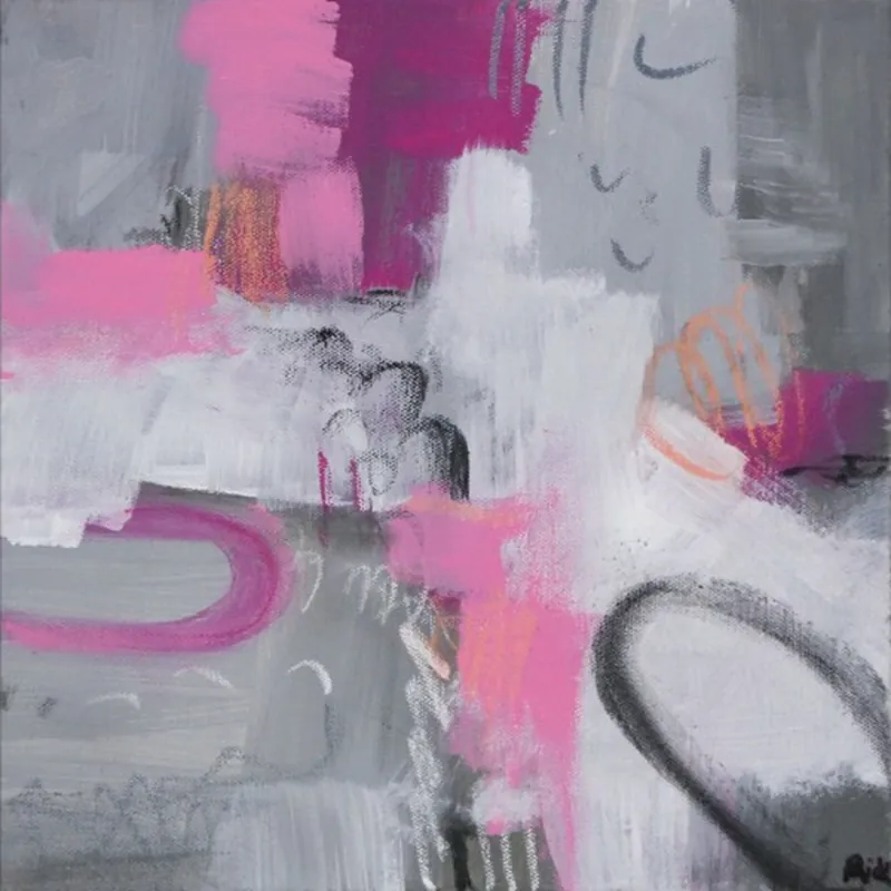 Abstrakte Acrylmalerei. M.Rick: "Gleichklang II" Nur Heute