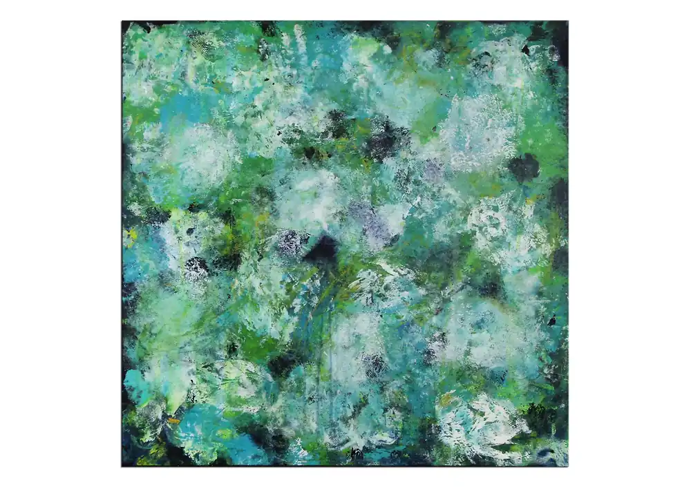 Acrylmalerei abstrakt, M.Rick: "Blütenmeer" Preiswert