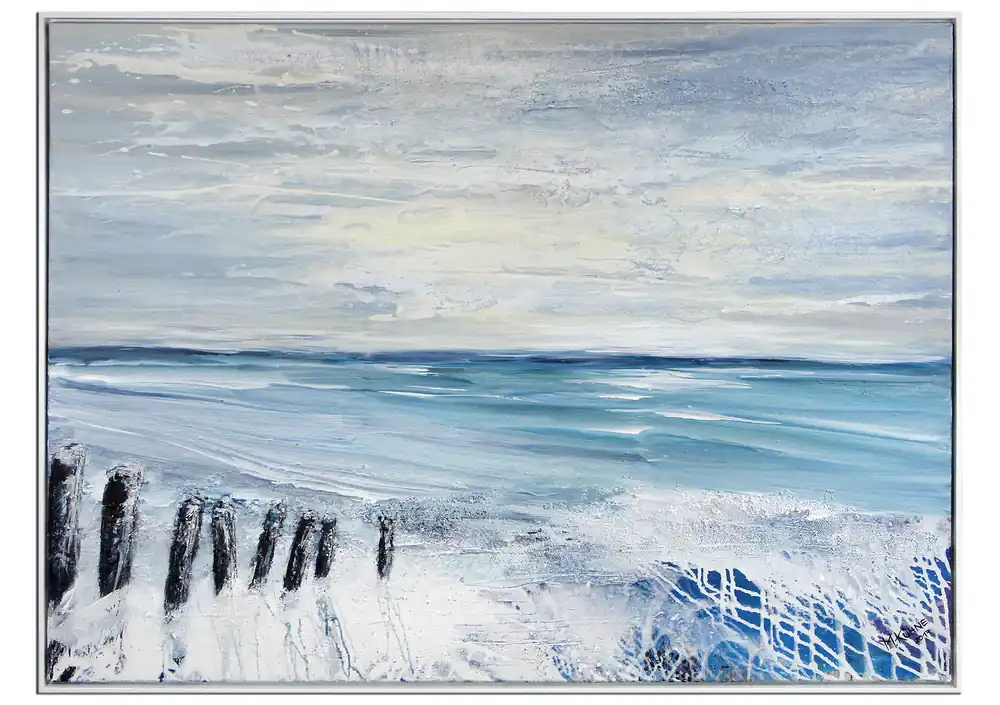 Begrenztes Angebot Acrylgemälde, M.Kühne: "Meeresblick", Originalgemälde (Unikat)