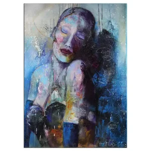 Moderne Malerei, M. Rathje: "Marlene", Originalgemälde (Unikat) Heißes Angebot