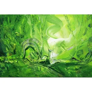 Acrylgemälde, Julio Fernandez: "LICHTWELLEN", Unikat/Original Sichere Zahlung