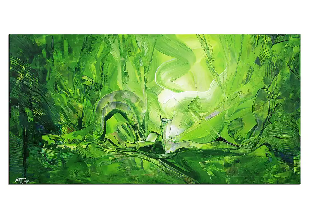 Acrylgemälde, Julio Fernandez: "LICHTWELLEN", Unikat/Original Sichere Zahlung