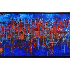 Moderne Malerei, A.Garbe: "FEUER & WASSER", Originalgemälde (Unikat) (E) Expressversand