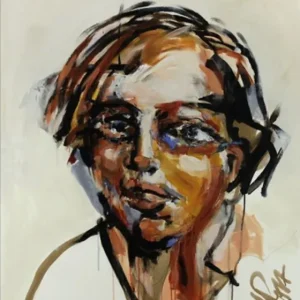 Sofort Bestellen Neoexpressionismus, Porträt, J.J. Piezanowski: "Un matin de lumière", Originalgemälde (Unikat)