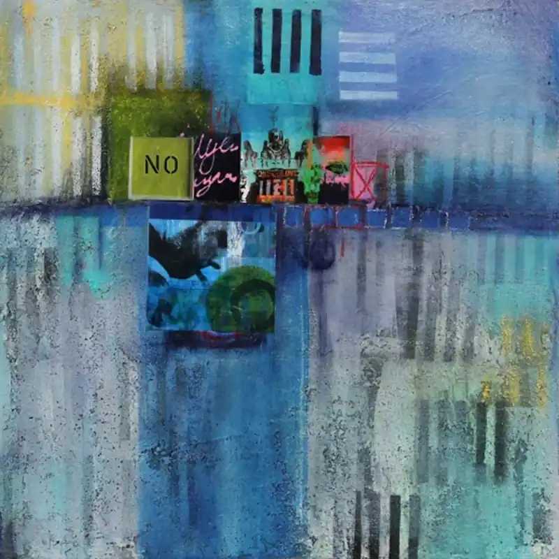Acrylbilder abstrakt. M.Rick: "No" Sichere Zahlung