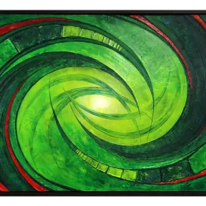 Acrylgemälde, A.Garbe: "IM NEBEL DER ZEIT VERSCHWINDEND", Originalgemälde (Unikat) (ri) Markenware