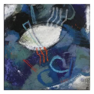 Saisonangebot Acrylbilder abstrakt, M.Rick: "Fishbones"