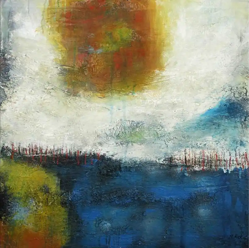 Top-Preis Abstrakte Acrylmalerei. M.Rick: "SUN" (ri)