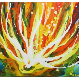 Top-Angebot Acrylgemälde, L.Roth: "BLÜHEND"