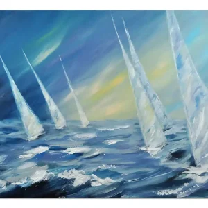 Preisknaller Acrylgemälde, Maya: "WETTERUMSCHWUNG"