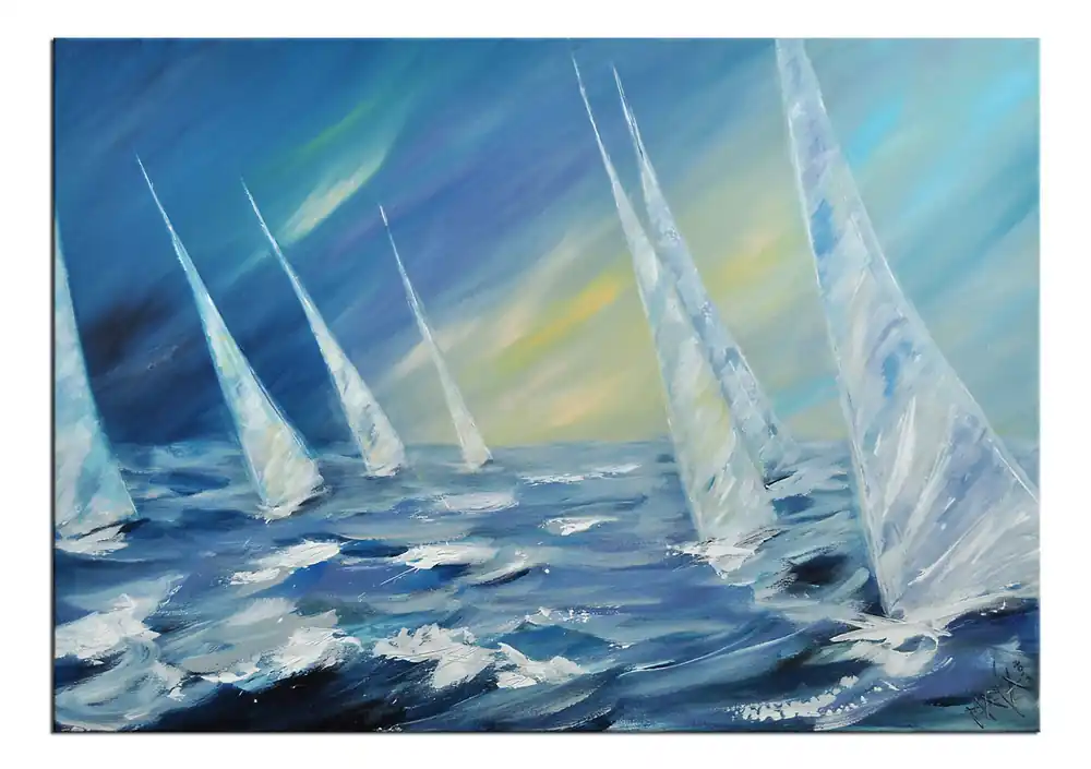Preisknaller Acrylgemälde, Maya: "WETTERUMSCHWUNG"