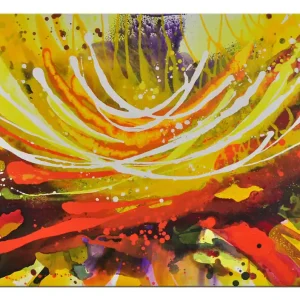 Günstig Acrylgemälde, L.Roth: "SCHWINGUNGEN"
