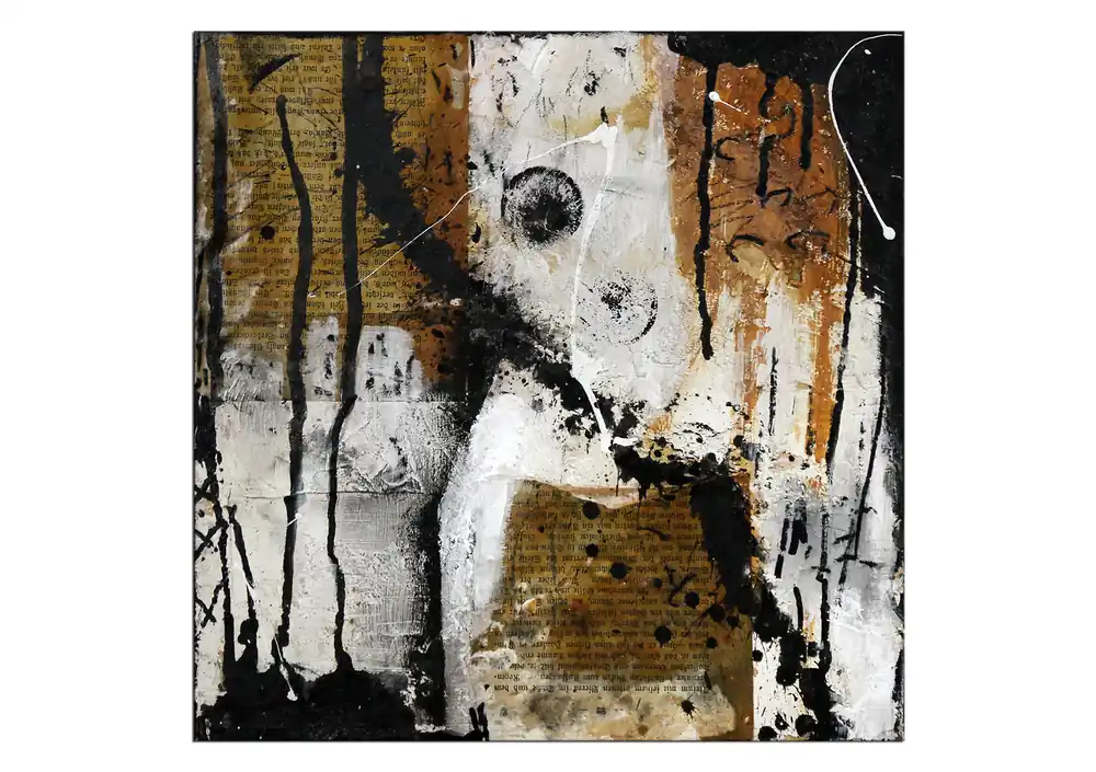 Acrylbilder abstrakt, M.Rick: "LONG TIME AGO I" (ri) Bestseller