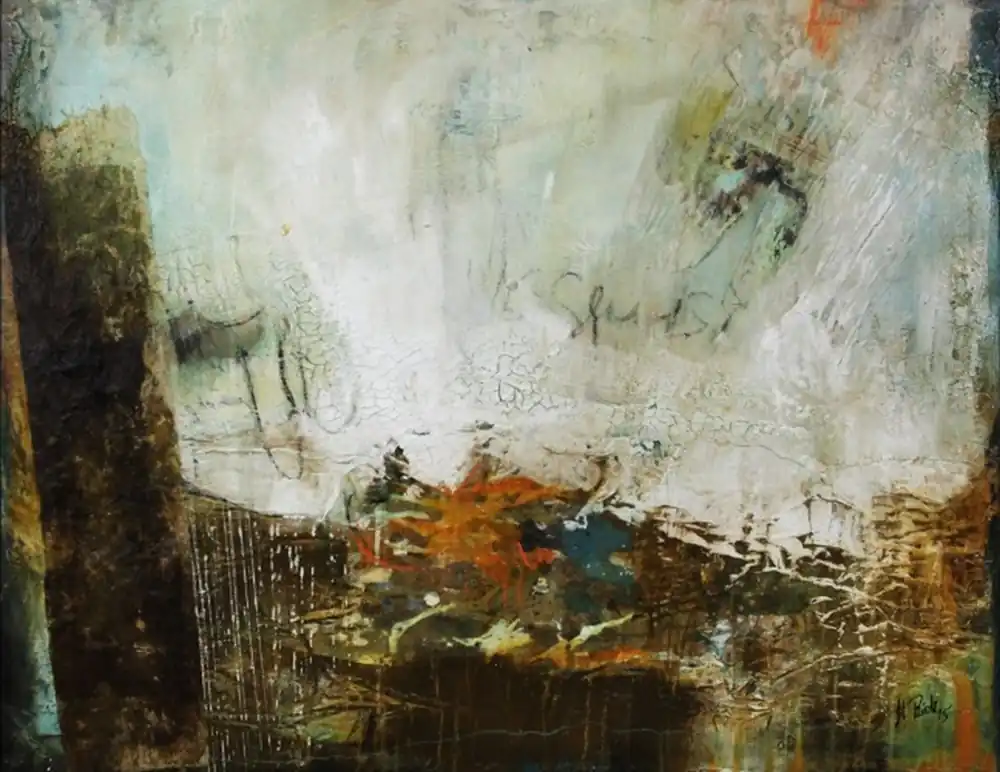 Nur Heute Acrylbilder abstrakt, M.Rick: "SURFACES V"