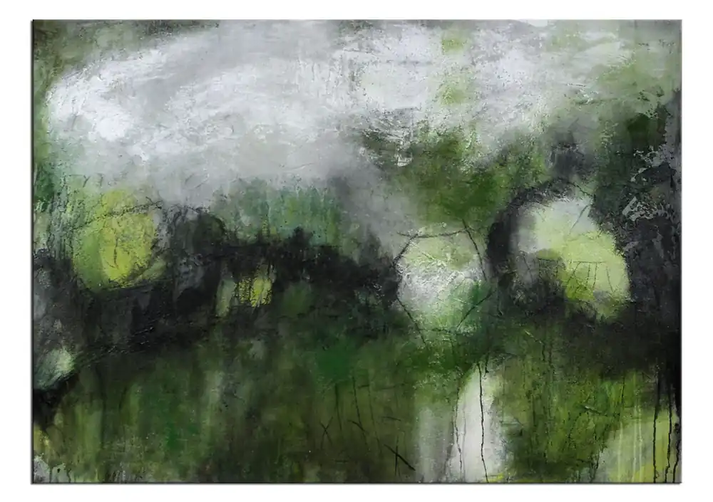 Acrylmalerei abstrakt, M.Rick: "POUR LE MAIRE" Schneller Versand