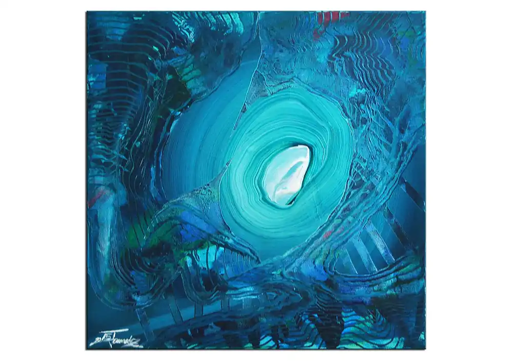 Acrylgemälde, Julio Fernandez: "FARBFORMWANDEL XXIV" (ri) Jetzt Kaufen