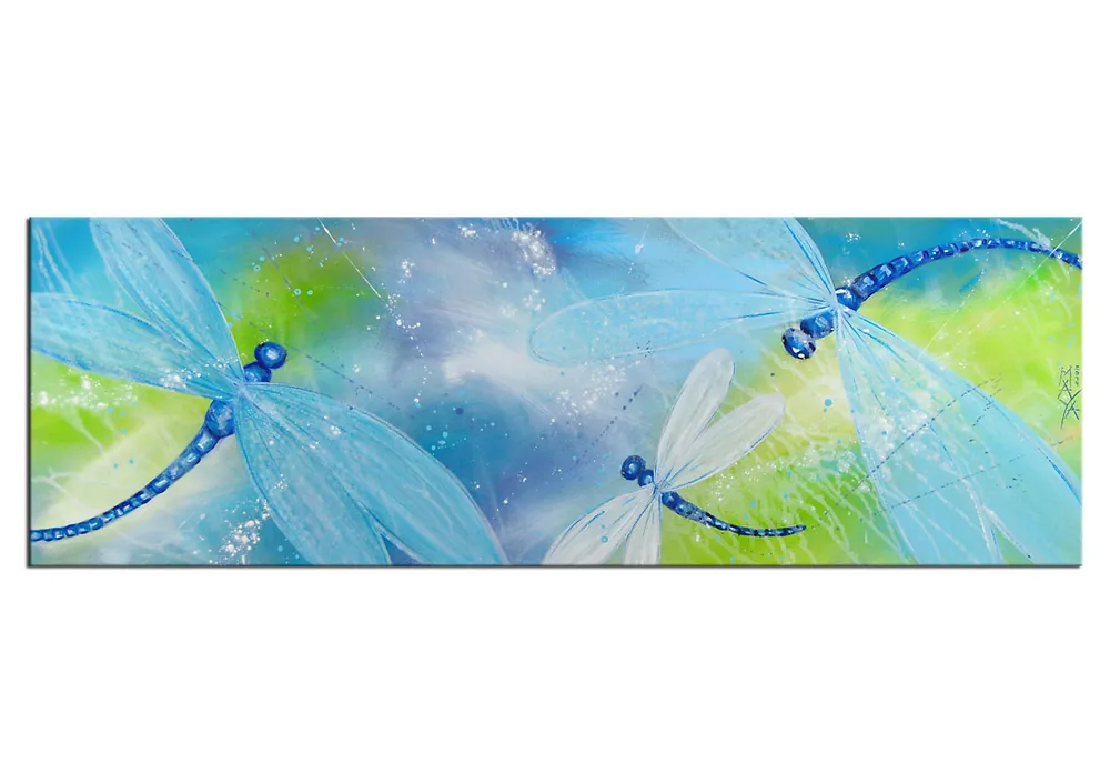Bestpreis Acrylgemälde, Maya: "LIBELLENTANZ"