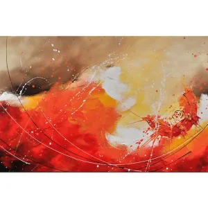Acrylgemälde, Maya: "HITZEWIRBEL" Must-Have