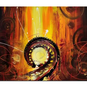 Acrylgemälde, A. Rojo : "INDUSTRIAL TIMES", XL-Format Heißes Angebot