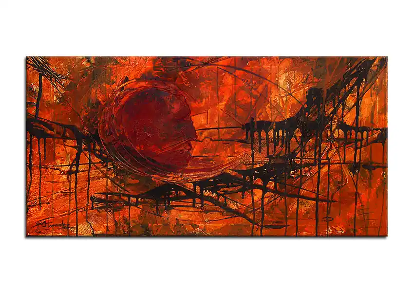 Acrylgemälde, Julio Fernandez: "SCHWINGENDE GEDANKEN" Solange Der Vorrat Reicht