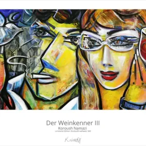 Mega-Angebot Limitierte Edition auf Papier, K. Namazi: "Der Weinkenner III", Fineartprint, Kollektion E&K