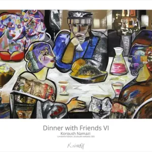 Heißes Angebot Limitierte Edition auf Papier, K. Namazi: "Dinner with Friends VI", Fineartprint, Kollektion E&K