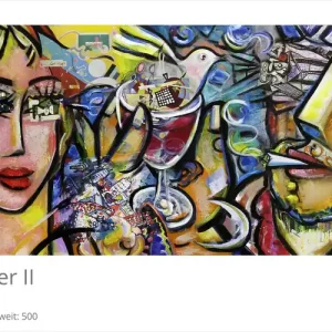 Limitierte Edition auf Papier, K. Namazi: "Der Weinkenner II", Fineartprint, Kollektion E&K Heißes Angebot