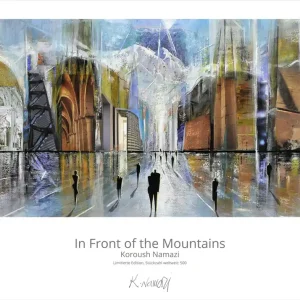 Limitierte Edition auf Papier, K. Namazi: "In Front of the Mountains", Fineartprint, Kollektion E&K Mega-Angebot