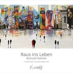 Neu Im Sortiment Limitierte Edition auf Papier, K. Namazi: "Raus ins Leben", Fineartprint, Kollektion E&K