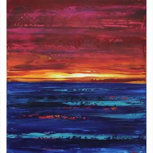 Top-Seller Limitierte Edition auf Papier, J. Fernandez "Und der Himmel war pink II", Fineartprint, Kollektion E&K
