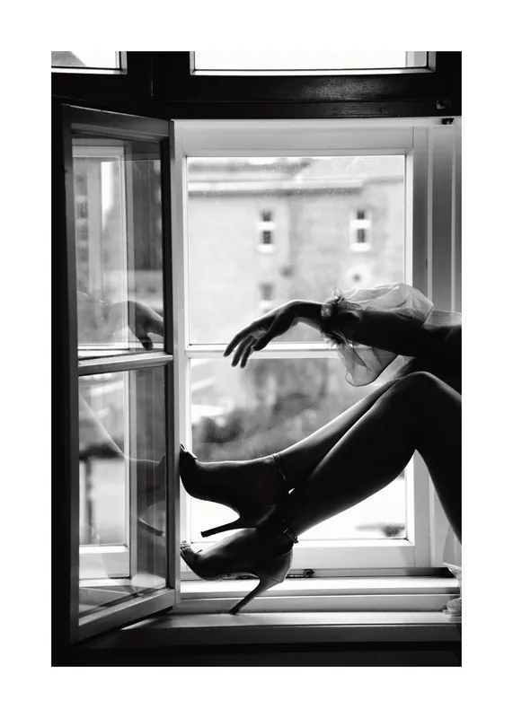 Zertifiziert Fenster High Heels Poster