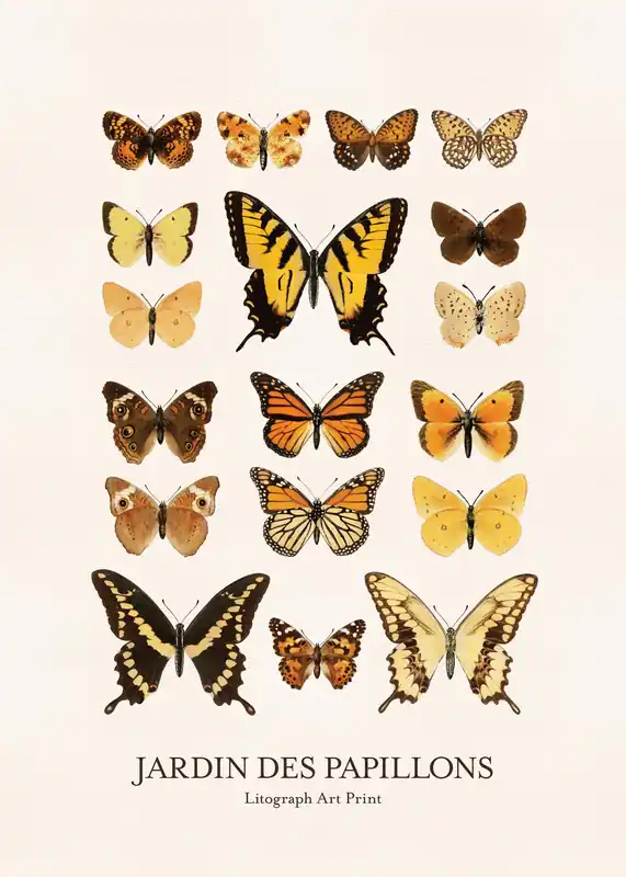 Aktuell Jardin des Papillons Poster