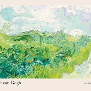 Aktuell Van Gogh - Grüne Weizenfelder, Auvers Poster