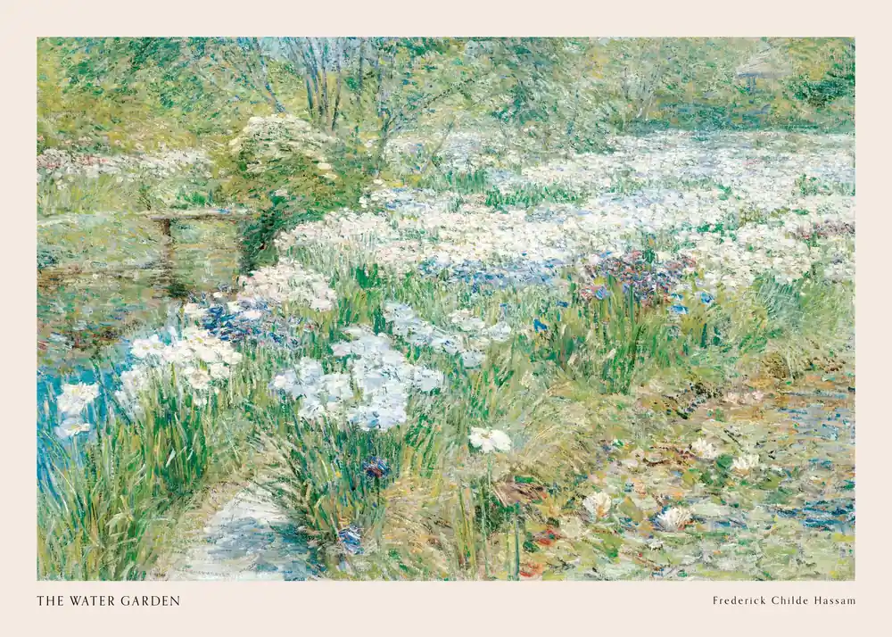 Zertifiziert Frederick Childe Hassam - The Water Garden Poster