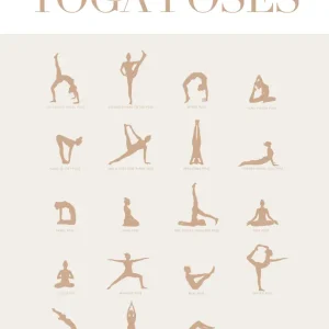 Yogapositionen Poster Echt