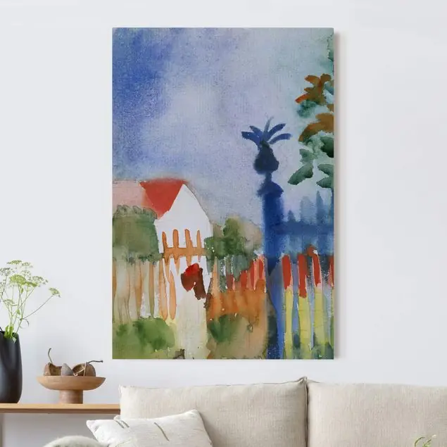 August Macke - Gartentor Akustikbild Zertifiziert