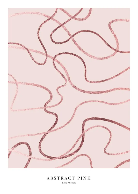 Abstraktes Pink Poster Angebot