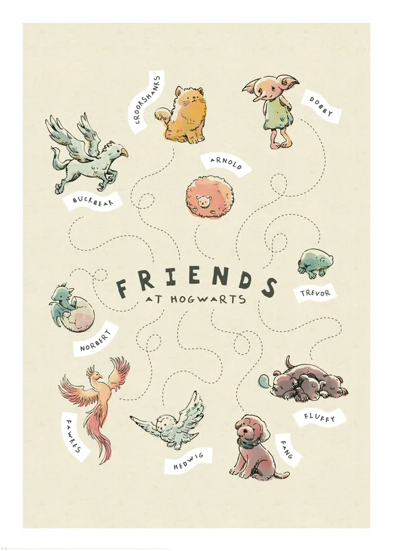 Zertifiziert Harry Potter™ - Friends at Hogwarts Poster