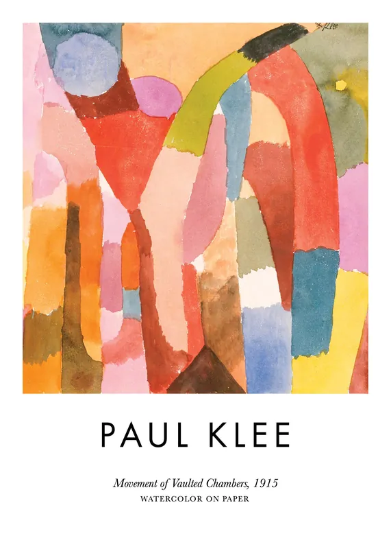 Abverkauf Paul Klee - Movement of Vaulted Chambers Poster