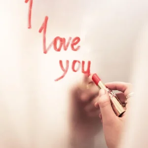Abverkauf Lippenstift Nachricht Poster