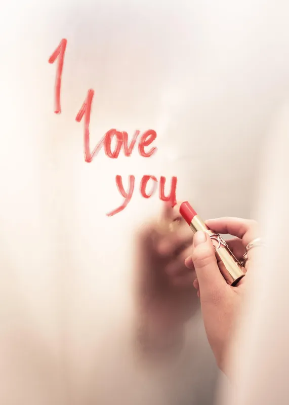 Abverkauf Lippenstift Nachricht Poster