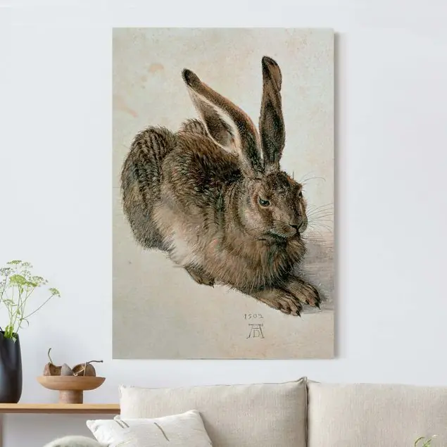 Albrecht Dürer - Junger Feldhase Akustikbild Neu